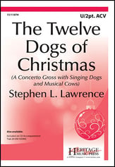 The Twelve Dogs of Christmas Unison/Two-Part choral sheet music cover